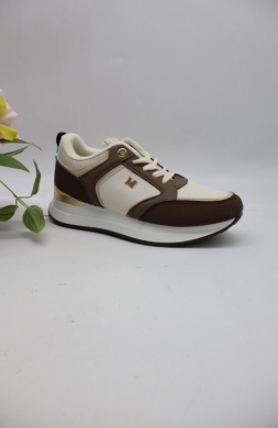 Buty sportowe damskie na płaskim (36-41) J-197 BROWN