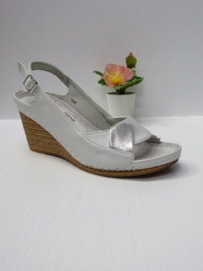 Sandały damskie na koturnie (36-41) 7AA227 SILVER