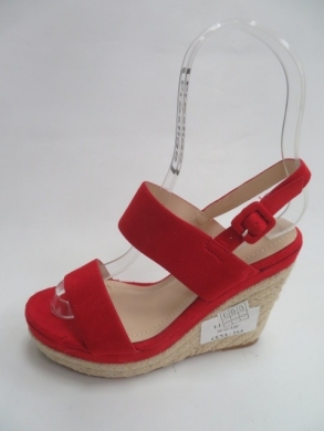 Sandały damskie na koturnie (36-41) L181 RED