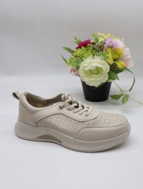 Buty sportowe damskie na płaskim (36-41) BK619 BEIGE