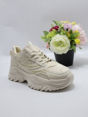 Sneakersy damskie (36-41) 6025 BEIGE