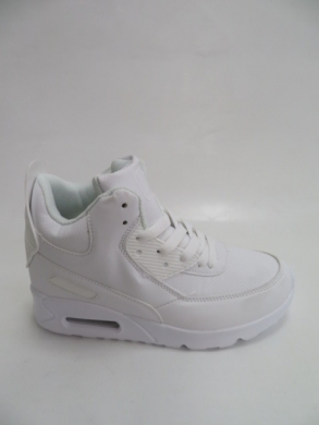 Sneakersy damskie wysokie (36-41) D7H-3 WHITE