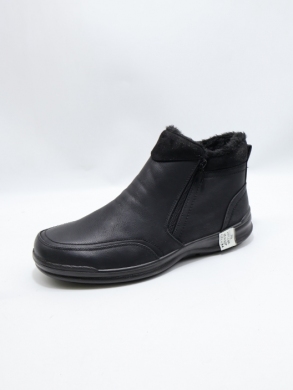 Botki męskie ocieplane (40-46) 1377-1 BLACK