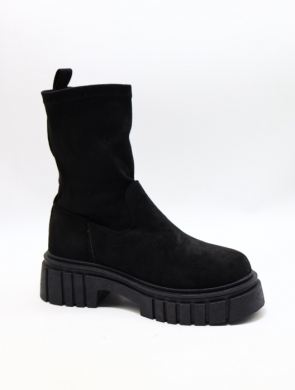Botki damskie na płaskim (36-41) R67 BLACK