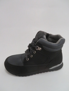 Botki chłopięce ocieplane (32-37) F828 BLACK