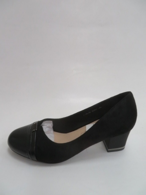 Czółenki damskie na obcasie (40-43) 634DC BLACK
