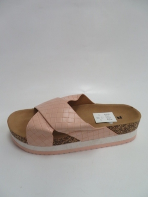 Klapki damskie na koturnie (36-41) 67055 PINK