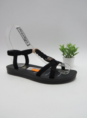 Sandały damskie na płaskim (36-41) W596-1 BLACK