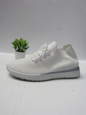 Buty sportowe damskie na płaskim (36-41) K2117 WHITE