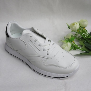 Buty sportowe damskie na płaskim (36-41) 013 WHITE/BLACK