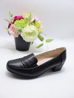 Półbuty damskie na obcasie (36-41) Q7123-1 BLACK