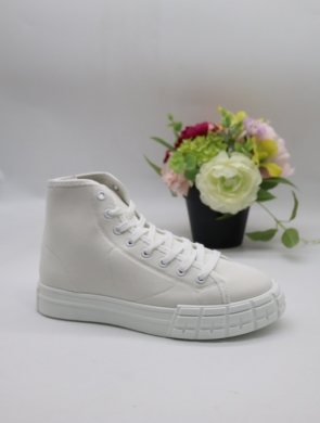 Trampki damskie na płaskim (36-40) JH-33 WHITE