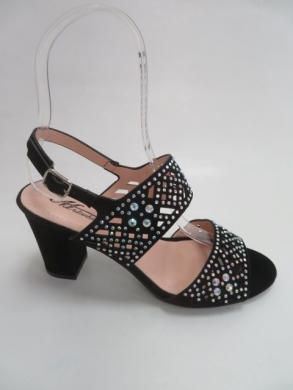 Sandały damskie na obcasie (36-41) 369-48 BLACK