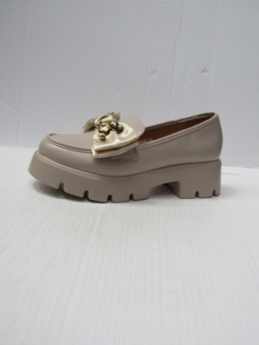 Mokasyny damskie na koturnie (36-41) YDF-30 BEIGE