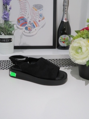 Sandały damskie na płaskim (36-41) NN299 BLACK