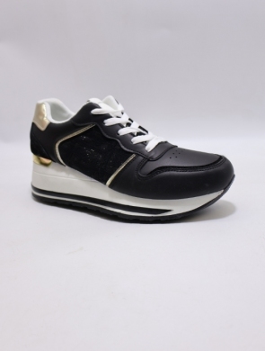 Buty sportowe damskie na płaskim (36-41) HL22313 BLACK