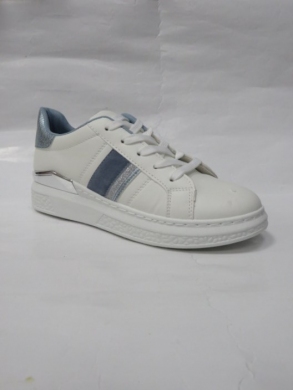 Buty sportowe damskie na płaskim (36-41) AB1040 WHITE/BLUE