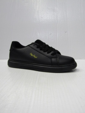 Trampki damskie na płaskim (36-41) 2357-1 BLACK