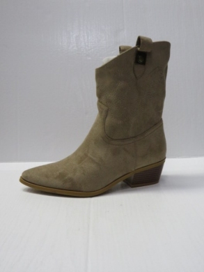 Kozaki damskie na obcasie (36-41) 8698A KHAKI