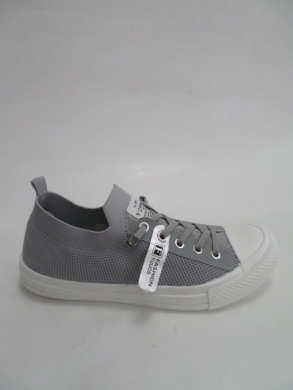 Trampki damskie na płaskim (36-41) PC05 GREY