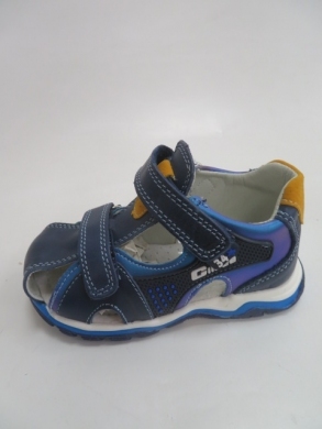Sandały chłopięce (21-26) AB233 DBLUE/YELLOW
