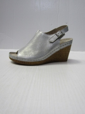 Klapki damskie na koturnie (36-41) 0620 SILVER
