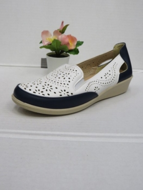 Półbuty damskie na koturnie (36-41) TB3-03  WHITE/BLUE