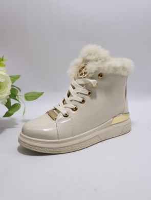 Botki damskie ocieplane na płaskim (36-41) SJ2577-6 BEIGE