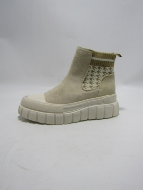Botki damskie na płaskim (36-41) 9055-SP BEIGE