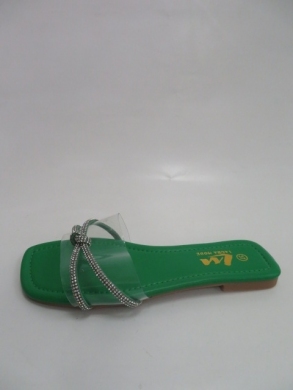 Klapki damskie na płaskim (36-41) QL-235 GREEN
