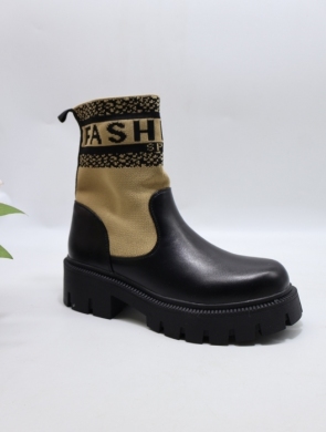 Botki damskie na płaskim (36-41) H0283 KHAKI