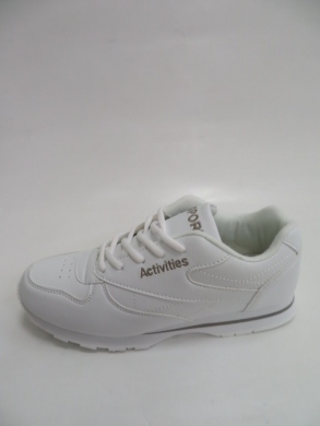 Buty sportowe damskie na płaskim (37-41) B014 WHITE