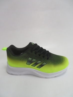 Buty sportowe damskie na płaskim (36-41) D99-10 BLACK/LIME