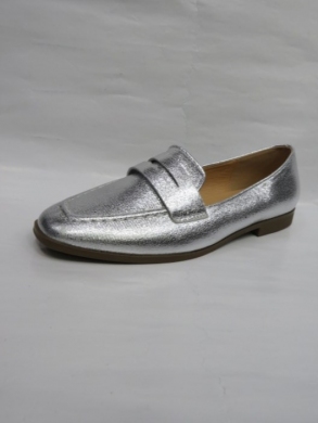 Mokasyny damskie na płaskim (36-41) 888-606 SILVER