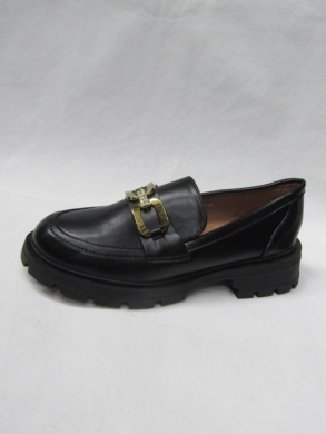 Mokasyny damskie na płaskim (36-41) W-218 BLACK
