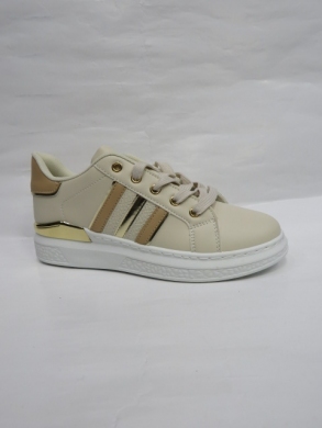 Buty sportowe damskie na płaskim (36-41) JDJ-10 WHITE/BEIGE