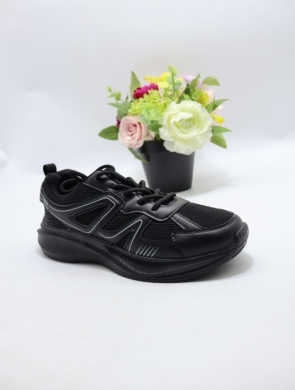 Buty sportowe damskie na płaskim (36-41) EC344 BLACK/WH