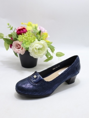 Czółenki damskie na obcasie (36-41) J-176 BLUE