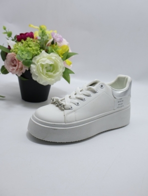Buty sportowe damskie na płaskim (36-41) 680 SILVER