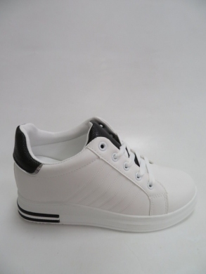 Buty sportowe damskie na koturnie (36-40) 5687 WH/BLACK