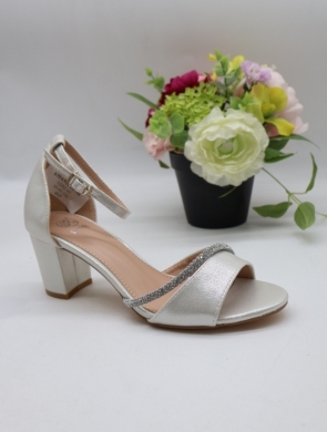 Sandały damskie na obcasie (36-41) 6282 SILVER