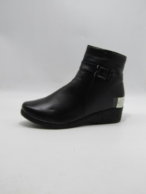 Botki damskie ocieplane na koturnie (37-42) W38 BLACK