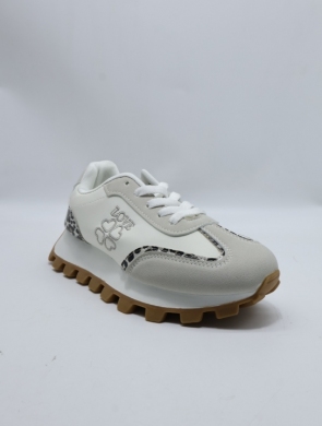 Buty sportowe damskie na płaskim (36-41) YH56 WHITE