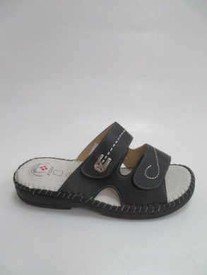 Klapki damskie na płaskim (36-41) 007 BLACK