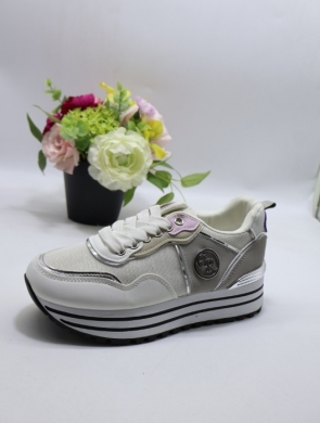 Buty sportowe damskie na płaskim (36-41) A-80 WHITE
