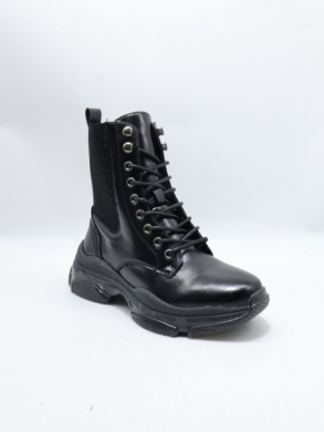 Botki damskie na płaskim (36-41) D20-75915 BLACK