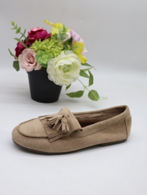 Mokasyny damskie na płaskim (36-41) D175 BEIGE