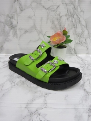 Klapki damskie na płaskim (36-41) 100-326 GREEN