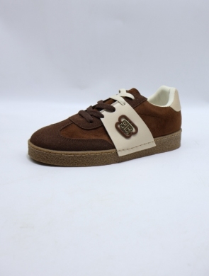 Buty sportowe damskie na płaskim (36-41) 9016 BROWN