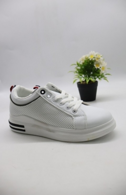 Buty sportowe damskie na płaskim (36-41) D235-32 WHITE/BL
